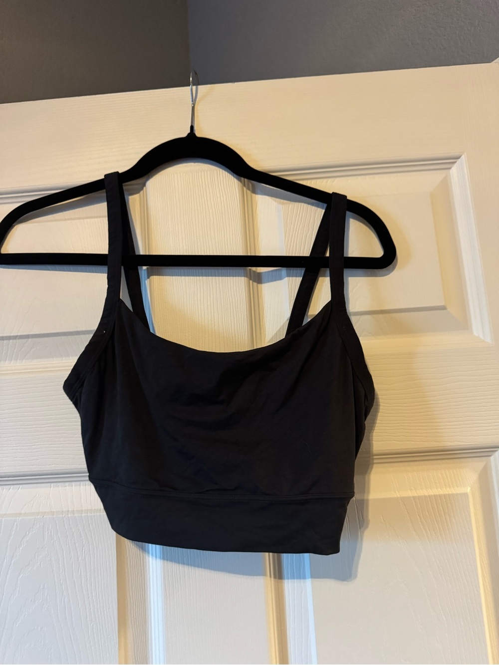Hanes Black Bralette Crop Top